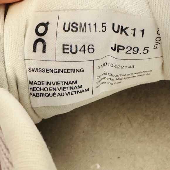 On Cloudsurfer 7 Shoes Mens 11.5 White Helion CloudTec Running Athletic Trainers - Picture 11 of 12